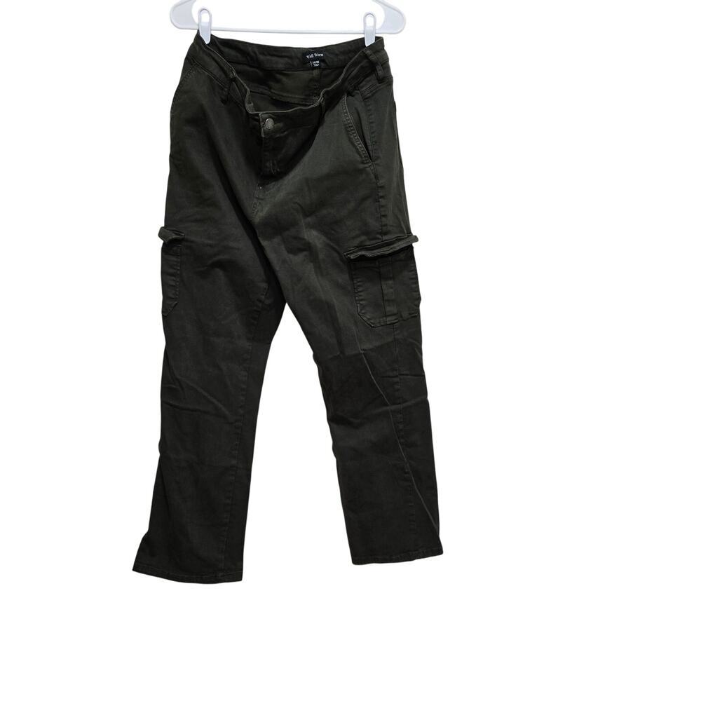 Well Worn Cargo Pants Olive Green Size 16 Utility Casual